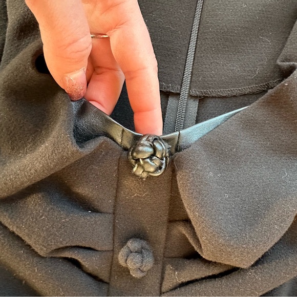 BYRON LARS Black Salsa Fishtail Designer Dress SZ 8 - Picture 4 of 10